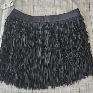 EXPRESS - Elegant Black Fringe Skirt